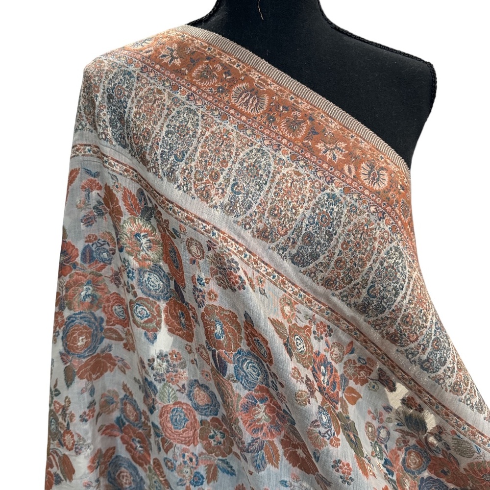 New Arrival Kani Silk Shawl, Wedding Wrap, Scarf, Pashmina Shawl